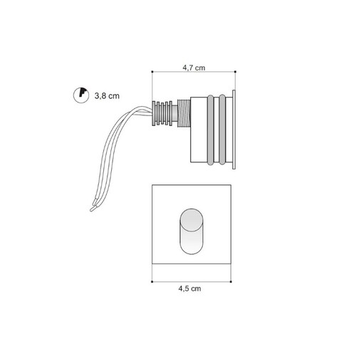 68-635101ww Tecnico SPOON QUADRO LED EB LEUCHTE weiß LED 2W Produktbild Additional View 1 L