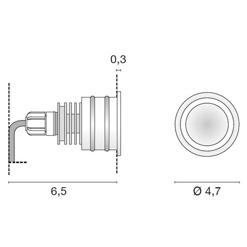 68-638933ww Tecnico CERCHIO EB STRAHLER edelstahl matt LED 2W Produktbild Additional View 1 L