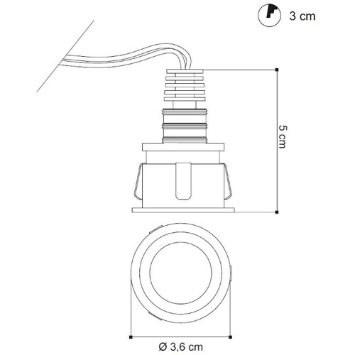 68-639101ww Tecnico CERCHIETTO LED EB LEUCHTE weiß LED 2W Produktbild Additional View 1 L