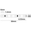 113461 Isoled LED CRI930 Micro Linear Flexband, 24V, 14,4W, IP20, warmweiß Produktbild Additional View 2 S