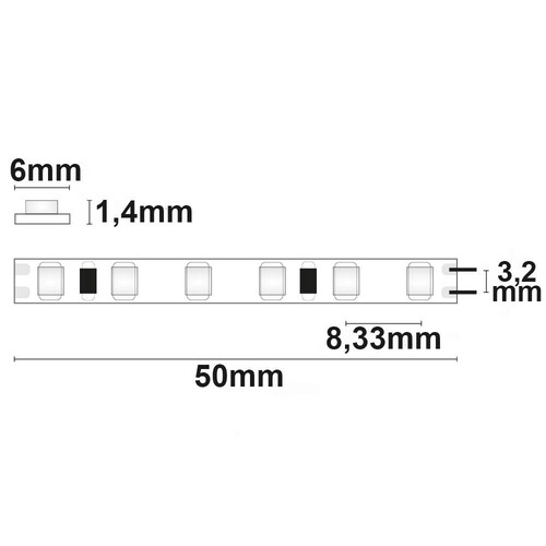 113461 Isoled LED CRI930 Micro Linear Flexband, 24V, 14,4W, IP20, warmweiß Produktbild Additional View 1 L