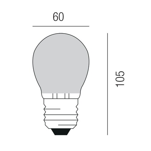 LO-FROAGL-7W Leuchtwurm LED Frosted 300° - matt Produktbild Additional View 1 L