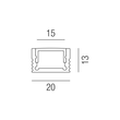 69582/200 Leuchtwurm LED Profile - Profi Aufbau 2.0 FLACH/Alu eloxiert Produktbild Additional View 1 S