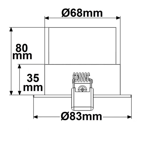 113055 Isoled Einbaustrahler Sys 68 für GU10/MR16 Leuchtmittel, inkl. GU10 Sock Produktbild Additional View 1 L