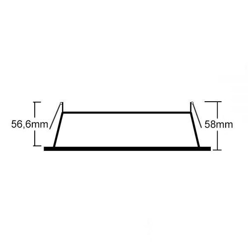 113352 Isoled Erweiterungsring rückversetzt rund schwarz matt für Einb Produktbild Additional View 1 L