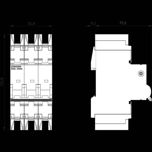 5SJ4330-7HG42 Siemens LS SCHALTER 10KA 3POL C30 Produktbild Additional View 1 L