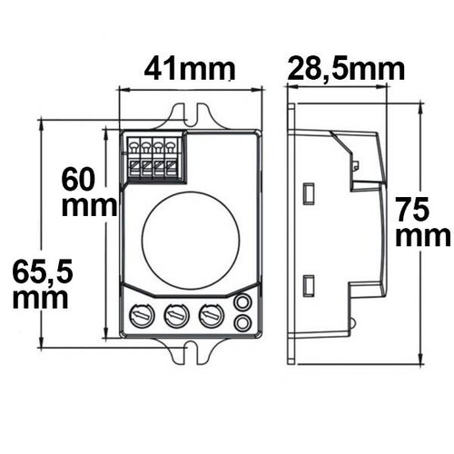 113252 Isoled Radar Bewegungsmelder zum versteckten Einbau, 230V, 300W Produktbild Additional View 1 L