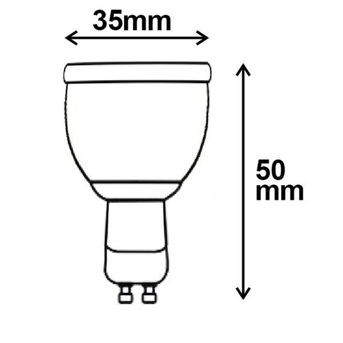 112783 Isoled GU10 MINI LED Spot 4,5W, 38°, warmweiß Produktbild Additional View 1 L