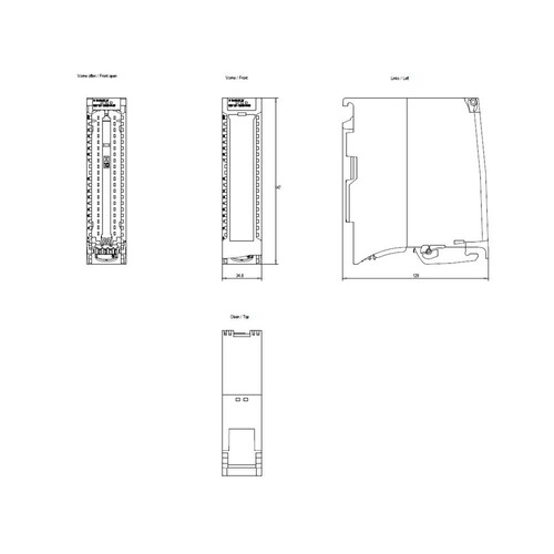 6ES7521-1BH00-0AB0 Siemens S7 1500, DI 16X24VDC HF Produktbild Additional View 2 L