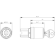 3SU1050-5BM01-0AA0 Siemens SCHLUESSELSCHALTER CES, IOII Produktbild Additional View 1 S