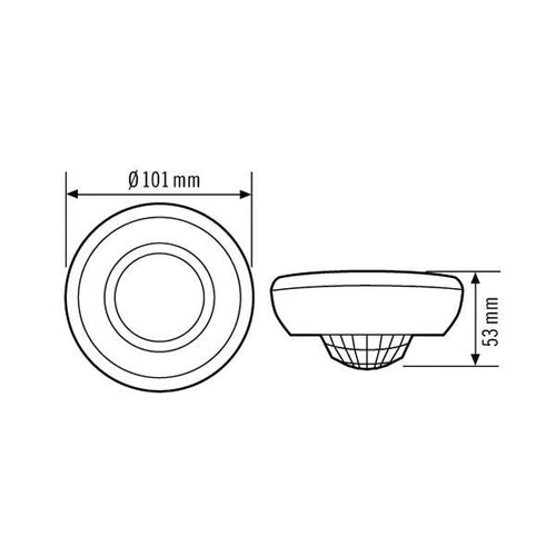 EB10430848 Esylux MD 360/24 Basic Decken Bewegungsmelder 360°, Aufputz, R Produktbild Additional View 1 L