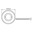 EP00007279 Esylux Cover FLAT series ROUND BLACK cover    Beschreibung:  Abm Produktbild Additional View 1 S