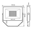 EL10810879 Esylux OFL BASIC LED 50 W 3 K BK  LED Strahler 50 W  Beschreibung: Ko Produktbild Additional View 1 S