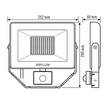 EL10810763 Esylux AFL BASIC LED 50 W 4 K WH  LED Strahler 50 W  Beschreibung: Ko Produktbild Additional View 1 S