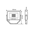 EL10810787 Esylux OFL BASIC LED 10W 3K WHITE  LED Strahler 10 W  Beschreibung: Produktbild Additional View 1 S