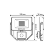 EL10810817 Esylux AFL BASIC LED  10W 3K BK  LED Strahler 10 W  Beschreibung: Ko Produktbild Additional View 1 S