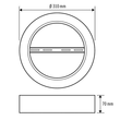 EO10300899 Esylux ELSA 225 Surface Mounting Frame WHITE  Deckenaufbaurahme Produktbild Additional View 1 S