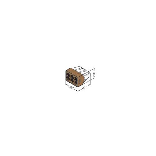 773-606 Wago Verbindungsdosenklemmen 6-Leiter-Klemme Produktbild Additional View 1 L