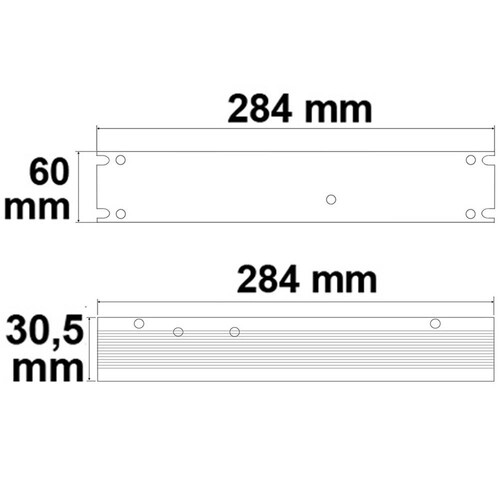 113141 Isoled Trafo 24V/DC, 0 300W, Gitter Slim Produktbild Additional View 1 L