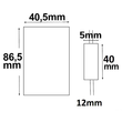 113306 Isoled LED Strip Mini Funk Dimmer, 12 24V, 6A Produktbild Additional View 1 S