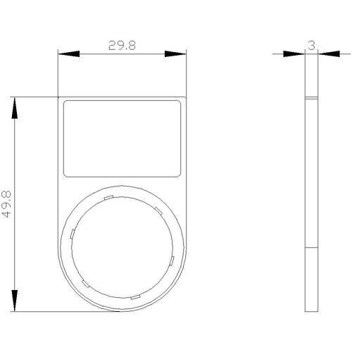 3SU1900-0AH10-0AA0 Siemens SCHILDTRAEGER Produktbild Additional View 1 L