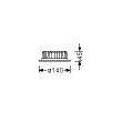 37671114140 Regiolux 3767/1114 140 relo RDES O/140 LED 1500lm LF830 IP44 Produktbild Additional View 1 S