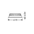 37673114140 Regiolux 3767/3114 140 relo RDES O/230 LED 3000lm LF830 IP44 Produktbild Additional View 1 S