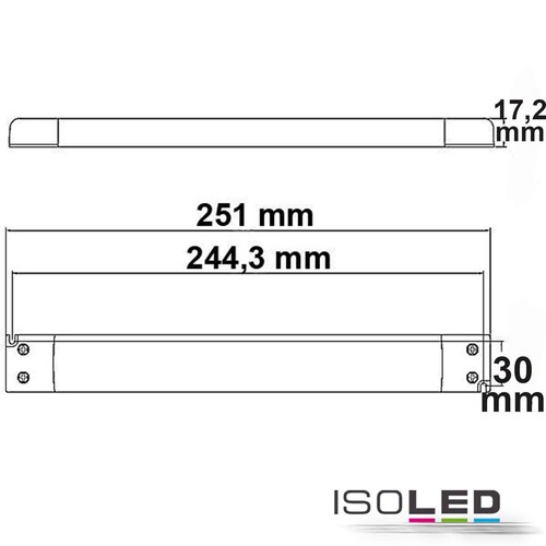 113286 Isoled Trafo 12V/DC, 0 30W, slim Produktbild Additional View 1 L