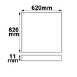 113265 Isoled LED Panel Business Line 625 UGR19 2H, 36W, Rahmen weiß, warmweiß Produktbild Additional View 2 S