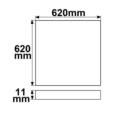 113265 Isoled LED Panel Business Line 625 UGR19 2H, 36W, Rahmen weiß, warmweiß Produktbild Additional View 1 L