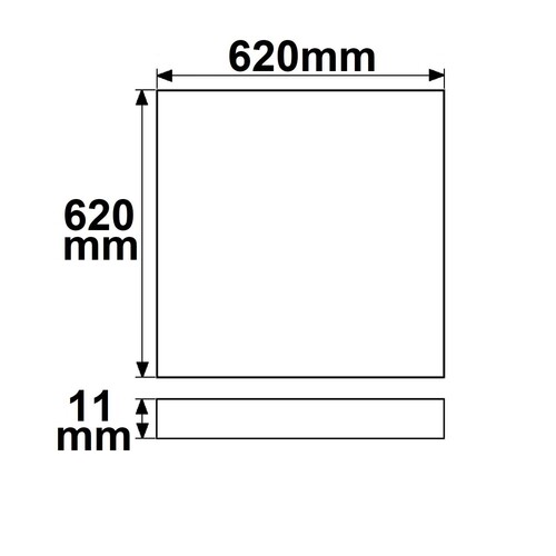 113265 Isoled LED Panel Business Line 625 UGR19 2H, 36W, Rahmen weiß, warmweiß Produktbild Additional View 2 L