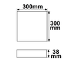 113345 Isoled LED Deckenleuchte weiß, 24W, eckig 300x300mm, warmweiß dimmbar Produktbild Additional View 2 S