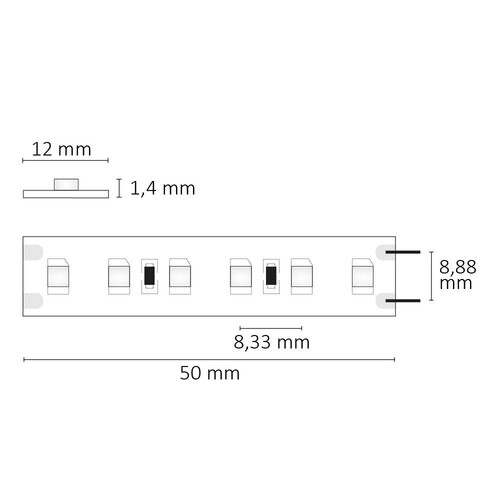 112246 Isoled LED HEQ830 Flexband High Bright, 24V, 16W, IP20, warmweiß Produktbild Additional View 2 L