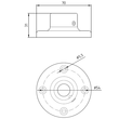 8WD4308-0DC Siemens FUSS EINZELN, METALL, ROHRMONTAGE Produktbild Additional View 1 S