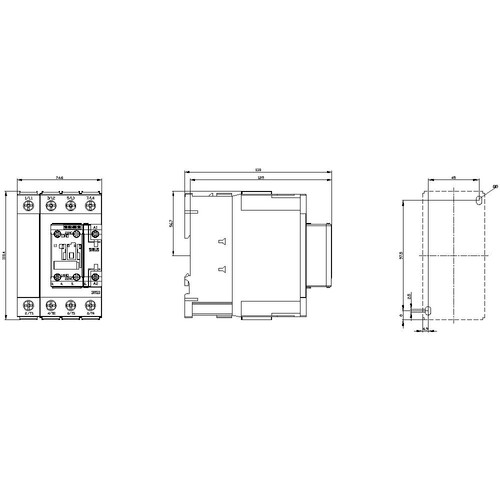 3RT2336-1AP00 Siemens 4S SCHUETZ,AC1:60A, AC230V 50HZ Produktbild Additional View 2 L