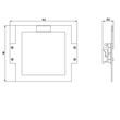 7KM9900-0YA00-0AA0 Siemens Adapter fuer Hutschienenmontage Produktbild Additional View 1 S