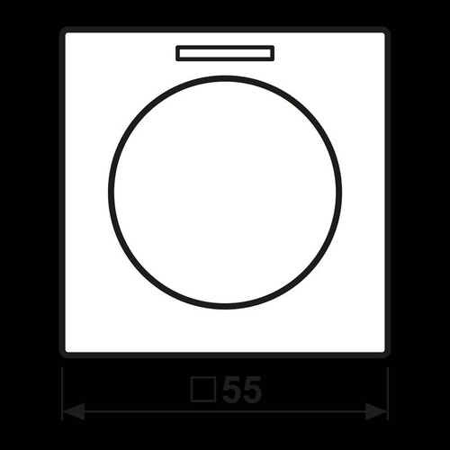 A1540KO5WW Jung Abdeckung mit Lichtleiter für KNX Drehs. Produktbild Additional View 1 L