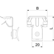 1483647 Obo BCCT 8 14 L240 Trägerklammer mit Kabelbinder 240mm 8 14mm Stahl Zink Produktbild Additional View 1 S