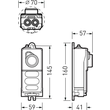 2218000 Trilux Kabelübergangskasten 0802KÜ/1 Produktbild Additional View 2 S