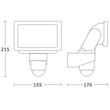 052553 Steinel LS 150 LED Außensensorstrahler weiss Produktbild Additional View 2 S