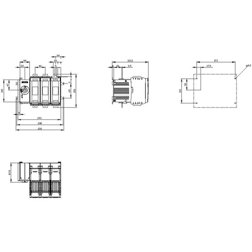 3KF2312-0LF11 Siemens LASTTR.SCH.M.S. 3 P 125A/GR.00 Produktbild Additional View 2 L