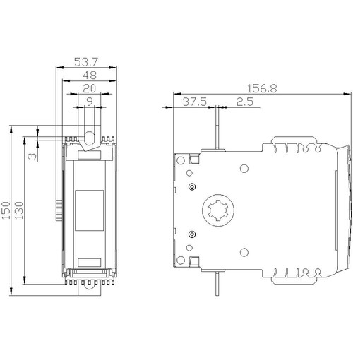 3KF9205-0AA00 Siemens 4.POL SCHALTBAR FLACHANSCHLUSS 3KF BG2 Produktbild Additional View 2 L