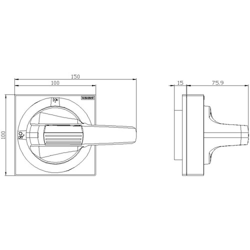 8UD1841-2AD05 Siemens HANDHABE MIT SICHTBLENDE, NOT-AUS Produktbild Additional View 1 L