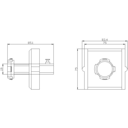 8UD1900-6GA00 Siemens KUPPLUNGSTOLERANZAUSGLEICH GROESSE 8X8 Produktbild Additional View 1 L