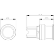 3SU1000-1AD20-0AA0 Siemens PILZDRUCKTASTER, 30MM, ROT Produktbild Additional View 1 S