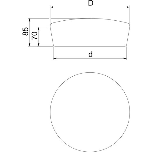 7202561 Obo FBA SN107 Stopfen intumeszierend ø107x70mm Dauerelastisch Produktbild Additional View 1 L