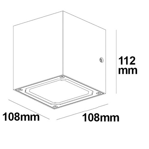 112184 Isoled Wandleuchte IP44, 2xGX53, anthrazit Produktbild Additional View 2 L