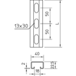 1121963 Obo MS4022P2000A4 Profilschiene gelocht, Schlitzweite 18mm 2000x40x22,5 Produktbild Additional View 1 S