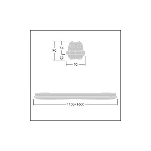 96630758 Zumtobel AQFPRO L LED8000-840 PC MB HF Produktbild Additional View 1 L