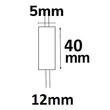 113308 Isoled LED Strip Mini Kabeldimmer, 12 24V, 6A Produktbild Additional View 1 S